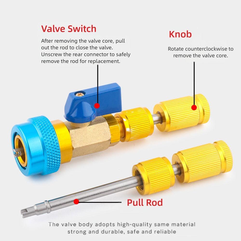 Quick Replacement Car Valve Core Removal Tool R134a Car Air Conditioner Repair Tool  Installer Tool