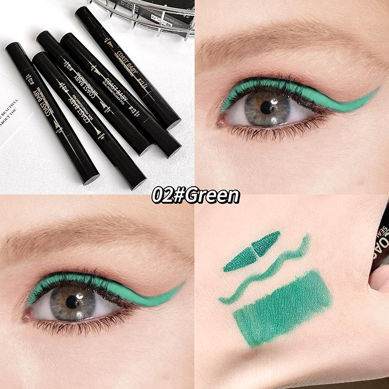 COAST BABY Dual-Ended Waterproof Quick-Dry Smudge-Proof Liquid Eyeliner Pen