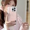 Simple Pink Cute Stars Phone Case For iPhone 16 Pro 15 14 13 12 Pro Max Back Cover with Chain Air bag Shockproof Cases 16 Funda