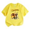 Kids Boys Girls 100% Cotton Crew Neck Short Sleeve T-Shirt, Funny Madagascar Animal Group Print Casual Soft Tee for Summer Daily Playwear, Top for Chi