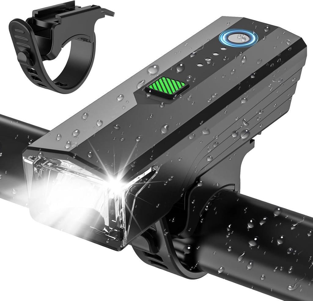 Bicycle light, 1200 lumens, high brightness LED front light, 160°