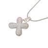 ZHUKOU Silver color Bubble initial letters necklaces 26 letters pendants necklaces for women Brass CZ Jewelry VL34