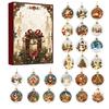 Days Christmas Countdown Advent Calendar with 2D Acrylic Dog Tree Ornaments