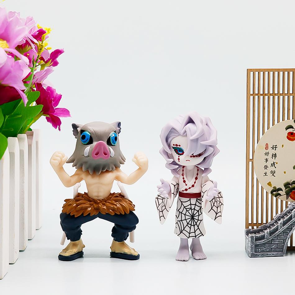 Demon Slayer Tanjiro Kamado Nezuko Anime Cartoon Figur Blind Box Modell Desktop Dekoration Feiertags-/Geburtstagsgeschenke