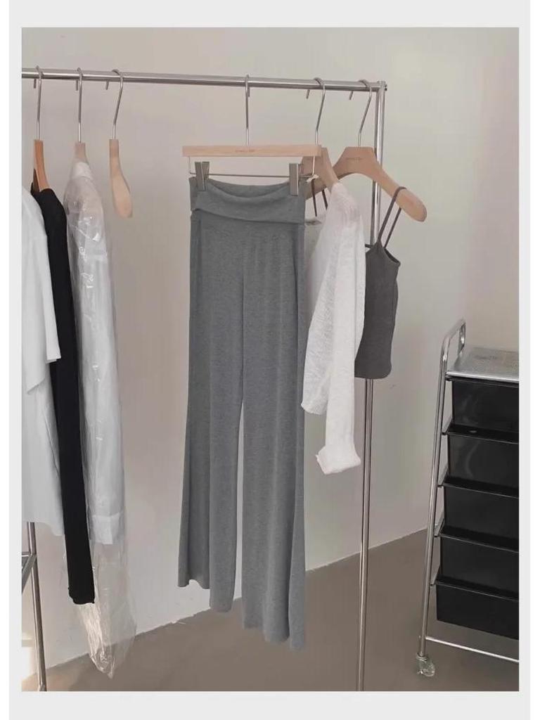 Maternity Flare Pants for Autumn/Winter - Thick, Comfortable, Belly Support, Casual, Plus Size