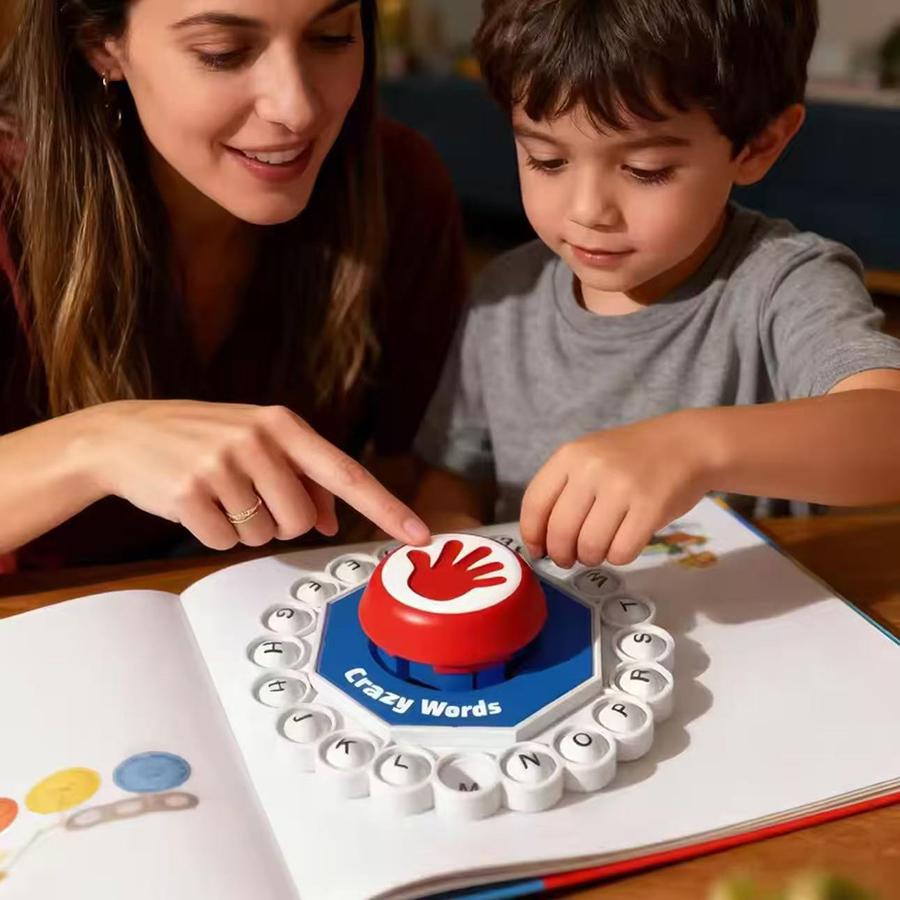 1Set-Crazy High-Quality Words High-Quality English High-Quality Board High-Quality Game High-Quality Fast High-Quality Paced High-Quality Family