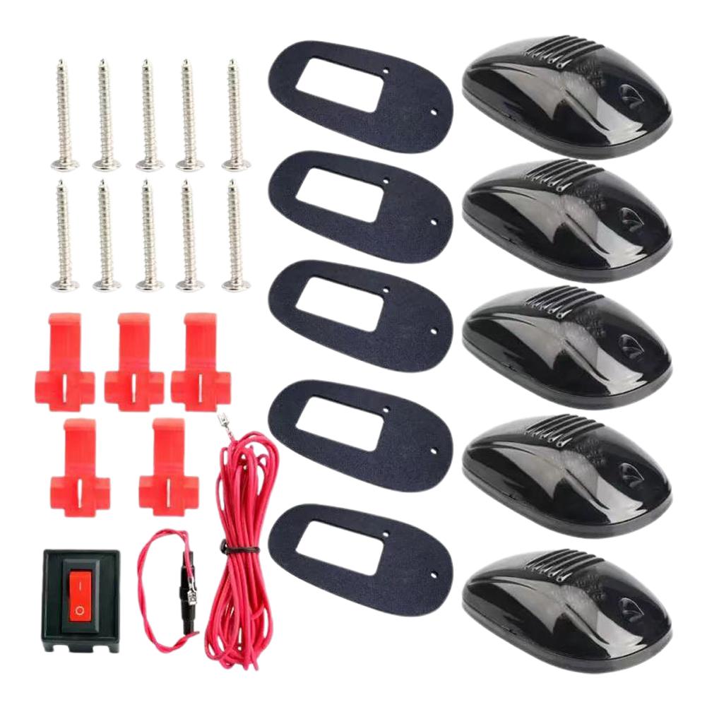 12V Integrated Punching LED Roof Light PC Pickup Truck Vehicle Explosive 1.1W Car Lights Off-road Flash General Si Q8J2