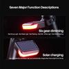 6 Gears LED Cycling Lamp Waterproof Solar Bicycle Rear Light  Mountain Road Bike