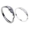 2Pieces Personality Angel Devil Wings Open Ring for Men Women Adjustable Gift