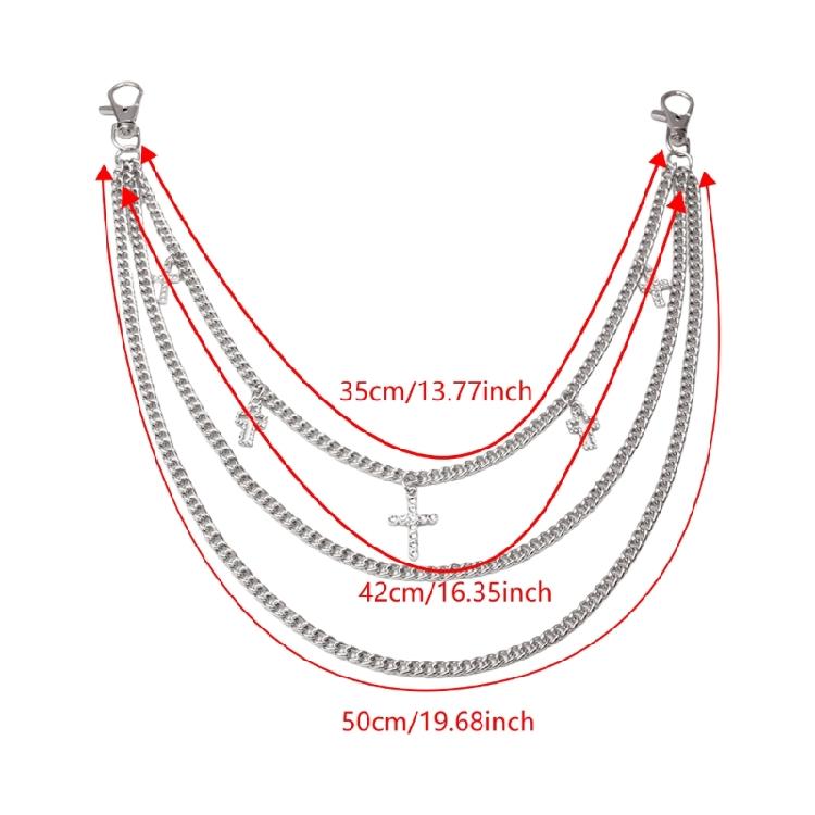 Multi Layer Waist Chain Layered Belly Chain Unisex Trouser Chain Lovely Trendy Fashion Statement Jewelry