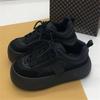 Sneaker Retro Inverno Donna Chunky Calde Casual Scarpe Vulcanizzate Donna Stivali con Zeppa Alta Moda Stringate Low Top