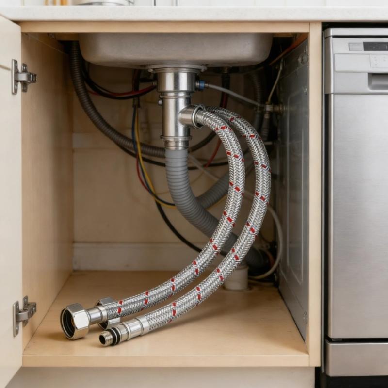 Flexible Stainless Steel Extension Hose for Kitchen Bathroom and Industrial Applications to Solve Pipe Length Issues