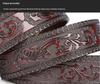 Personalized Men's Leather Belt for Jeans – Customized Carving Cowhide Belt Fashion Accessory