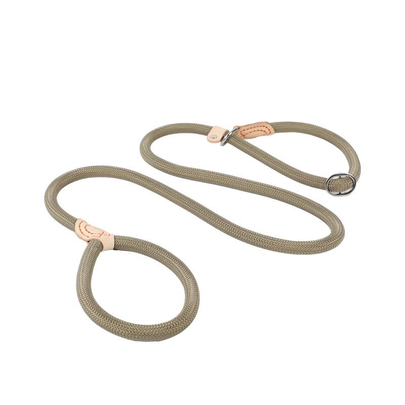 1.5M/1.8M Dog Leash Slip Rope Lead Leash Heavy Duty Braided Rope Adjustable Loop Collar Training Leashes for Medium Large Dogs
