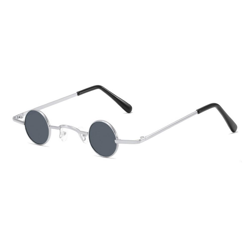 Retro Hippie Small Round Sunglasses For Men Women Vintage Metal Frame Mini Round Sun Glasses Hip-hop Eyewear UV400 For Outdoor