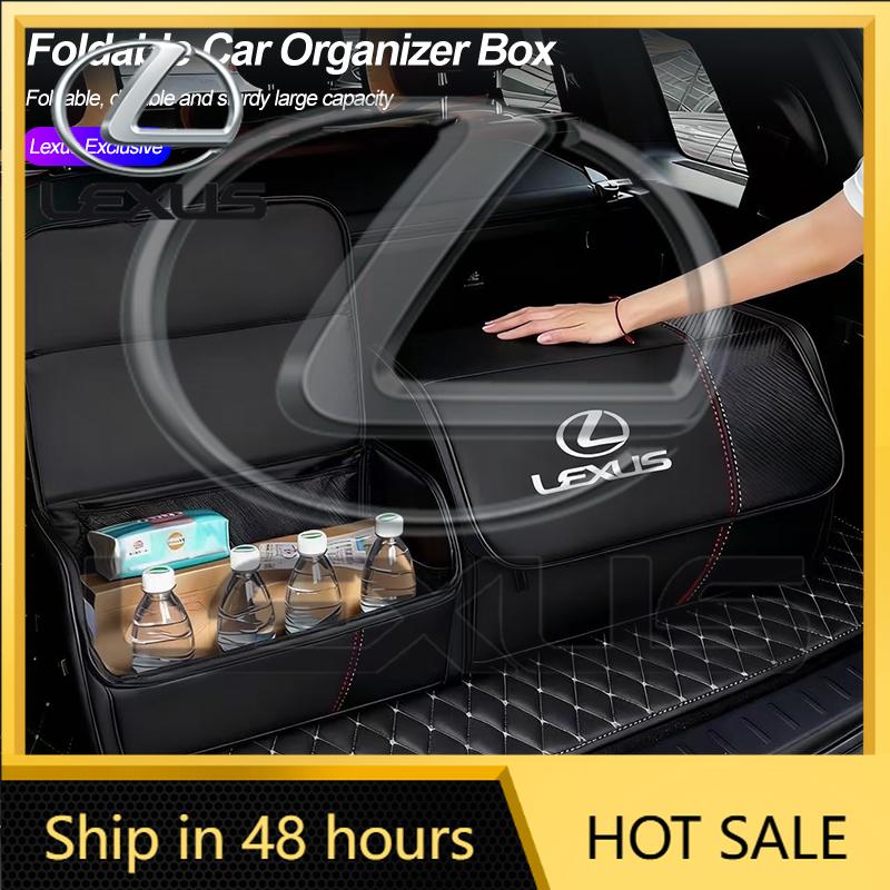 2026 Hot Interior Stickers Foldable Car Trunk Organizer Box Storage Bag Tools Tidying For Lexus F SPORT RX300 IS200 IS250 ES350 MC1