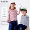 MQDMINI Kids' 5A Antibacterial Striped Long-Sleeve T-Shirt