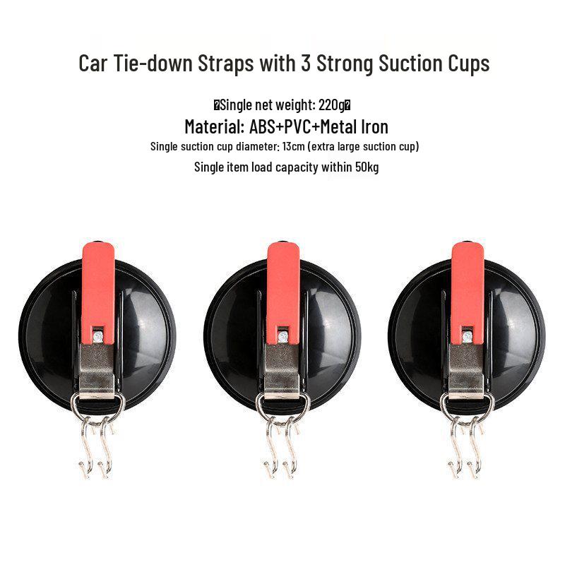 Suction Cup Hook for Wall, Glass, and Car Roof Tent Storage