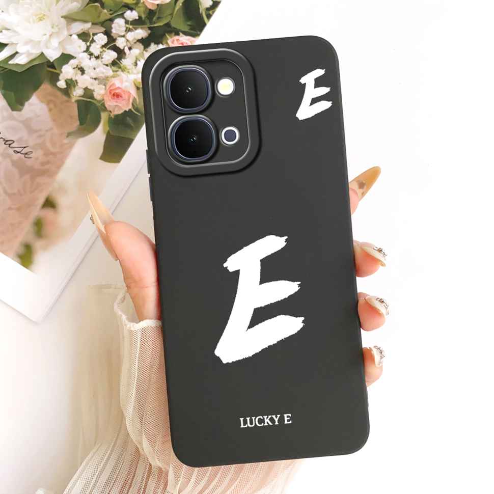 For vivo Y31d 4G V2543 6.75"Case Simple Letter Lucky Silicone Full Protcetion Back Cover For Vivo Y 31d Y31D 4G Phone Cases Capa