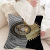 Abstract Golden Black Wood Texture Pillow Cushion Cover Pillowcase Living Room Sofa Home Decor Customized