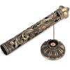 Incense Holder, Vintage Censer Long Incense Stick, Metal Bronze Backflow Smoke Incense Towel Holder, for Home Office Yoga Craft Buddhist Decoration