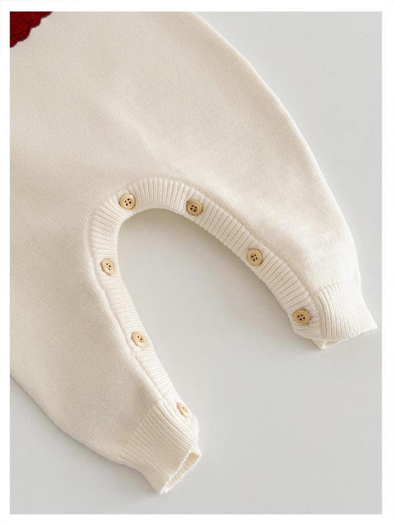 2025 Autumn/Winter Family Cartoon Knitted Sweater for First Birthday - Mother-Daughter Full Moon Outfit