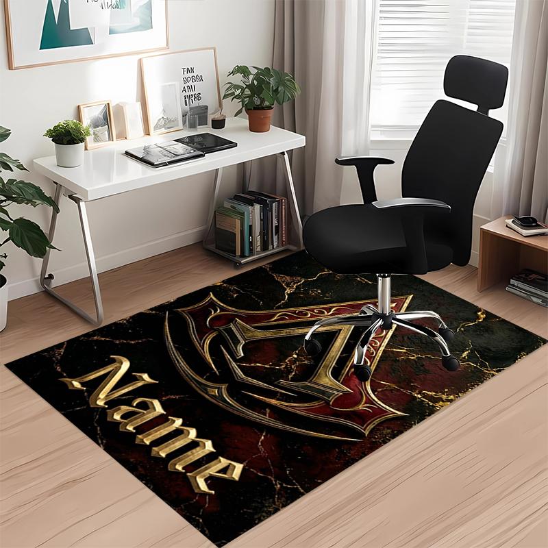 Custom Name Assassin'S Printed Carpet Rug For Office Chair Living Room Bedroom Kitchen Room Decor Gifts
