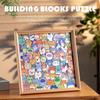 Holz Kätzchen Puzzles 12 Farben Katzen Puzzles mit Malstift für Kinder