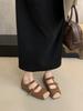 Fashion Retro Ballet Flat Belt Buckle Slip on Mary Jane Loafers for Women Daily Square Toe Comfort Soft Sole Leather Shoes Zapatos Mujer