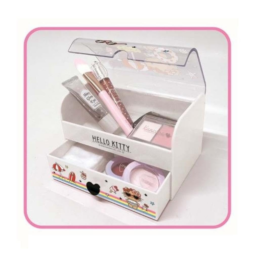 K Company Sanrio Characters Fancy Trinket Hello x W15 x D10cm Box, Kitty, Suntan, CFAK4-KHI, H9.5