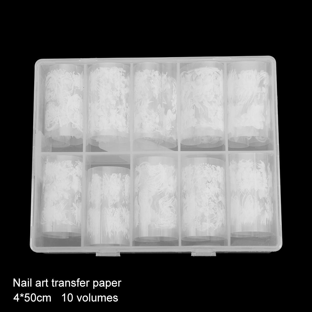 

Flower Shape Nail Art Transfer Paper Butterfly Shape Nail Stickers Handicraft Making белый