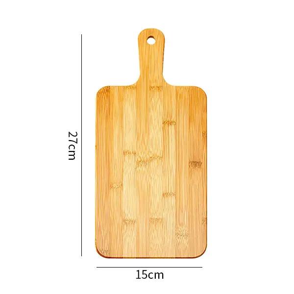 Bamboo Cutting Boards for Kitchen Bamboo Chopping Board with Handles for Pizza Bread Steak Tray Baking Serving Board
