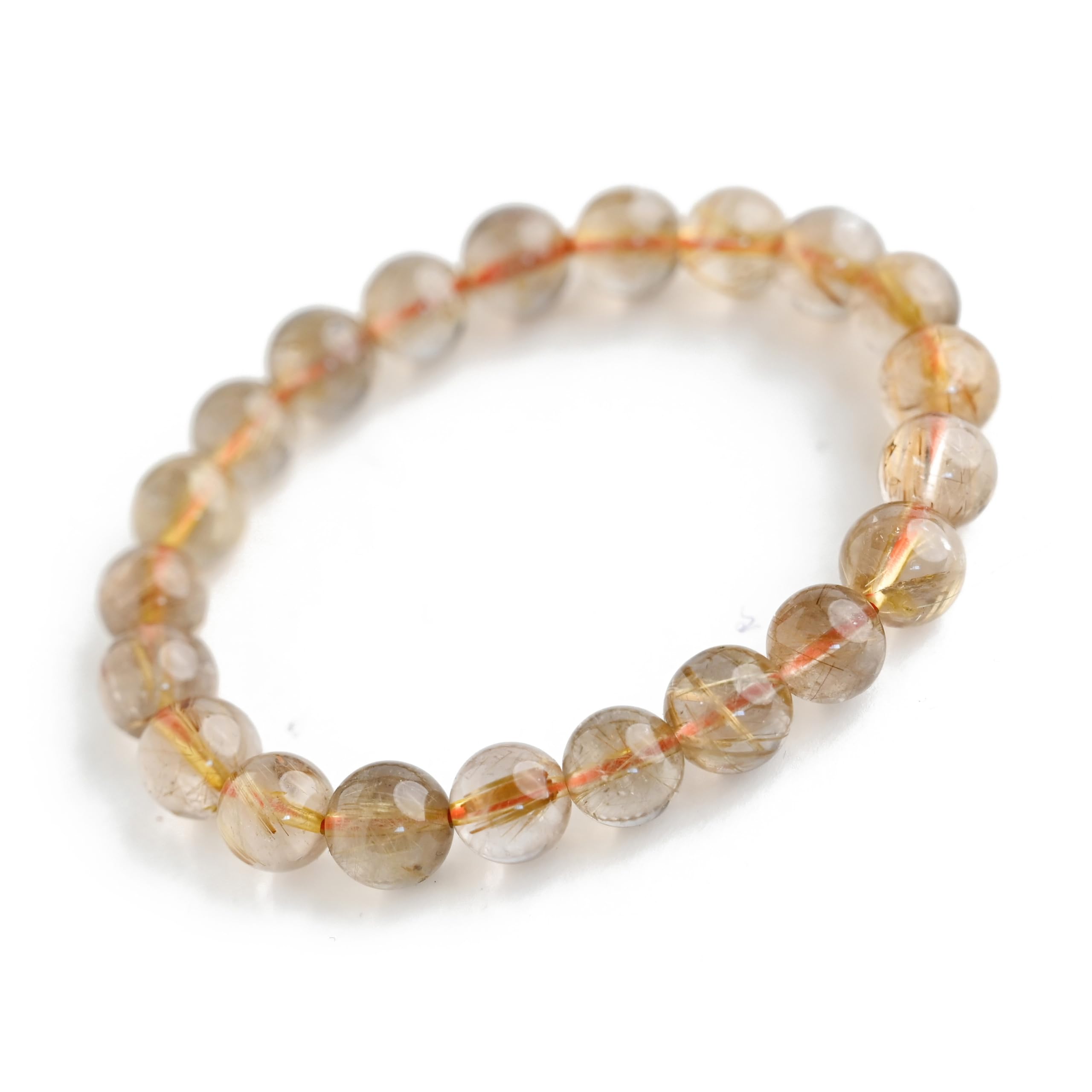 

Jewelry Town Shosenkyo Rutilated Quartz 10mm 17cm Wrist Limited Natural Power Prayer Good Luck Feng Shui [Eigado] Bracelet, Stone, Circumference, золотий