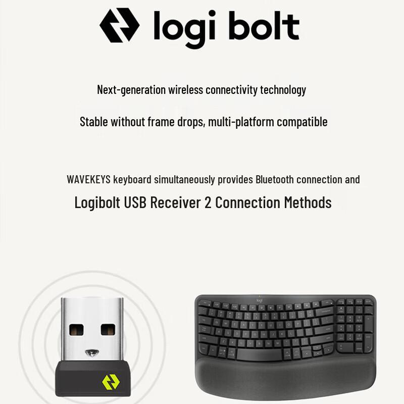 Logitech Wave Keys Ergonomic Wireless Keyboard