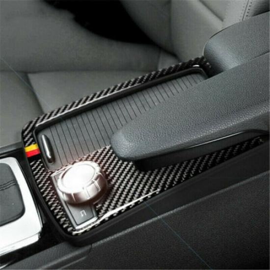 Carbon Fiber multimedia handrest panel For Mercedes Benz C Class E Class W204
