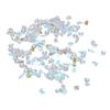 600 Pcs Nail Art Rhinestones Different Sizes Shapes Portable Nail Art Kit for DIY Crafts Shoes Bags Decoration