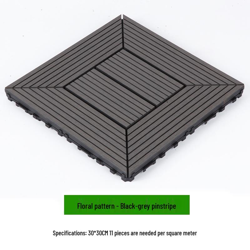 Waterproof WPC Balcony & Garden Flooring - Easy Snap-On, Anti-Corrosion, Ideal for Outdoors & Indoors.