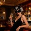 Weiche Katzen-Gesichtsmaske für Cosplay und Halloween-Partys Party-Karnevalsmaske mit verstellbarem Gummiband Angenehm zu tragen