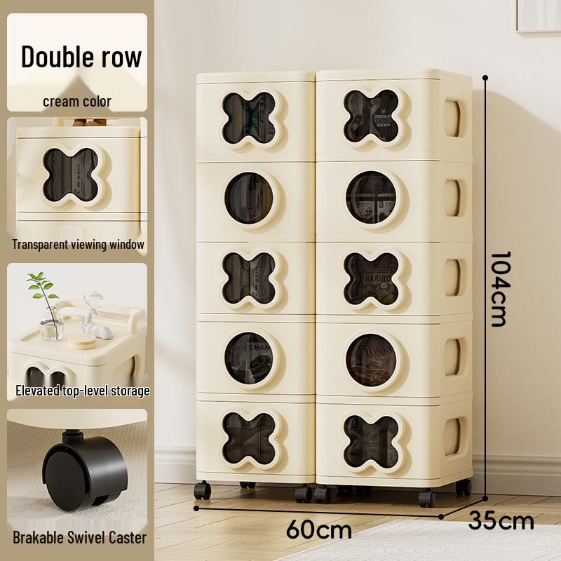 Cartoon Stackable Storage Cabinet for Bedroom