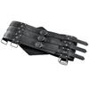 Nordic Viking Thor's Hammer Embossed Wide Knight Belt - Medieval Retro Style