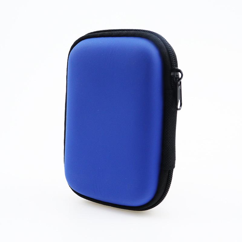 EVA Earphone & Cable Organizer with Mesh Pocket for Camera & Charger