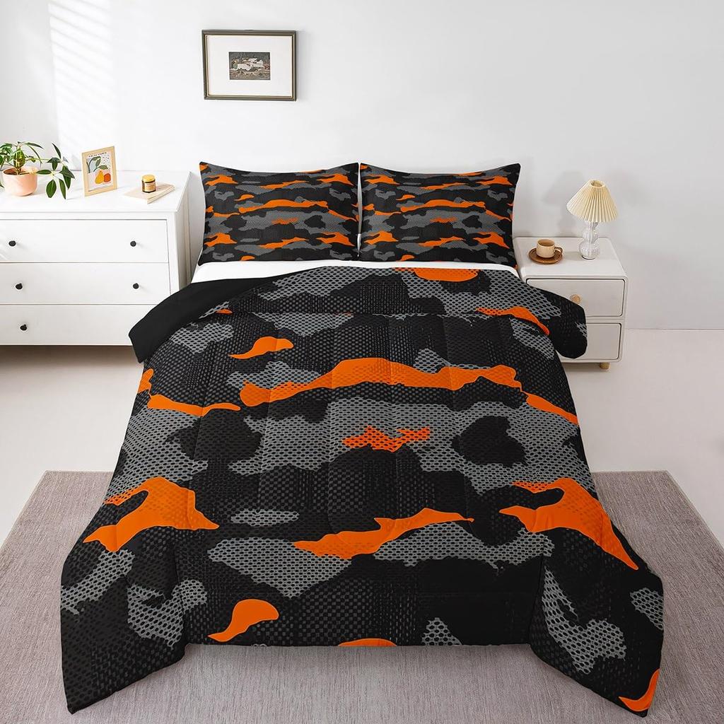 Gothic Decor Comforter Set Twin Size Boys Boho Moth Down Comforter Men Gothic Sugar Skull Comforter Galaxy Starry Sky Halloween Gothic Beddi