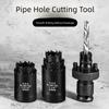 Without Stopping Water Pipe Drilling Bit 22-32mm Pressure Hole Opener Drill Bit Tool Set
