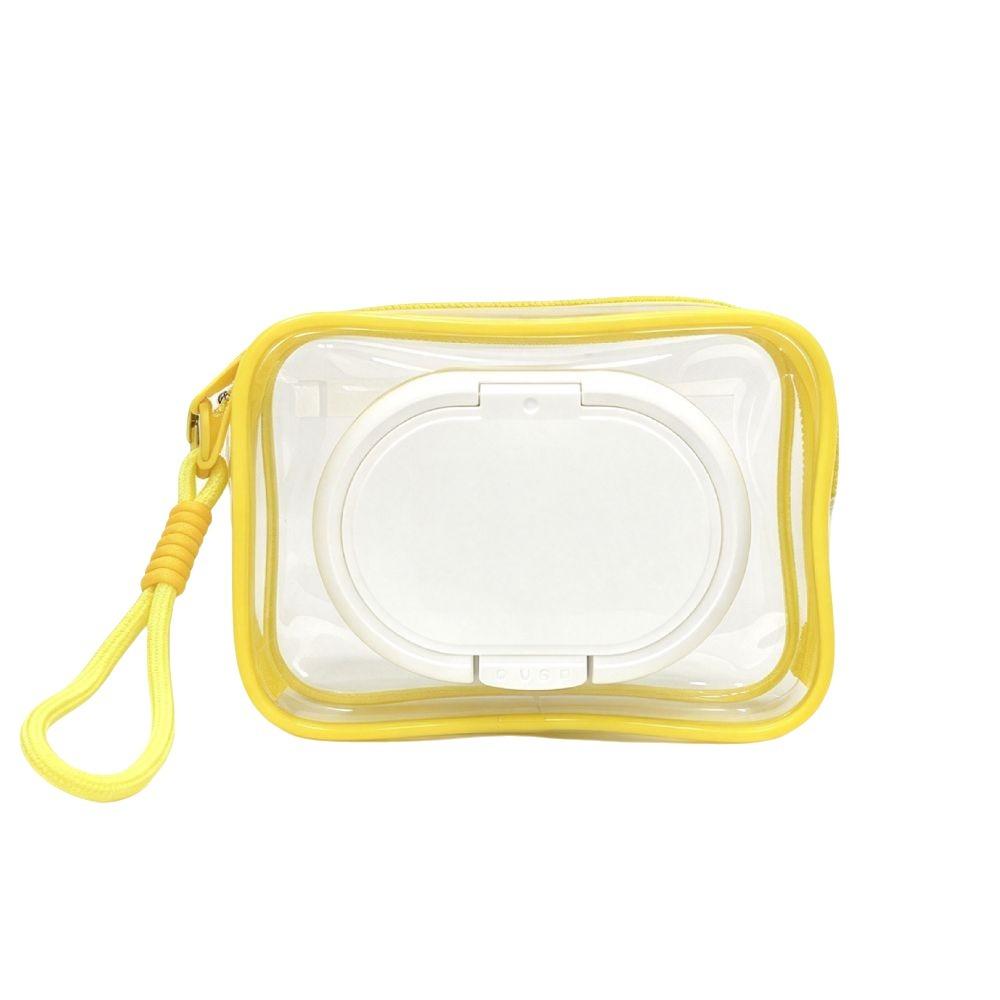 Tissue Organizer 2in1 Tissue Storage Bag Transparent Portable Napkin Storage Case PVC Dustproof Table Paper Container Daily Use