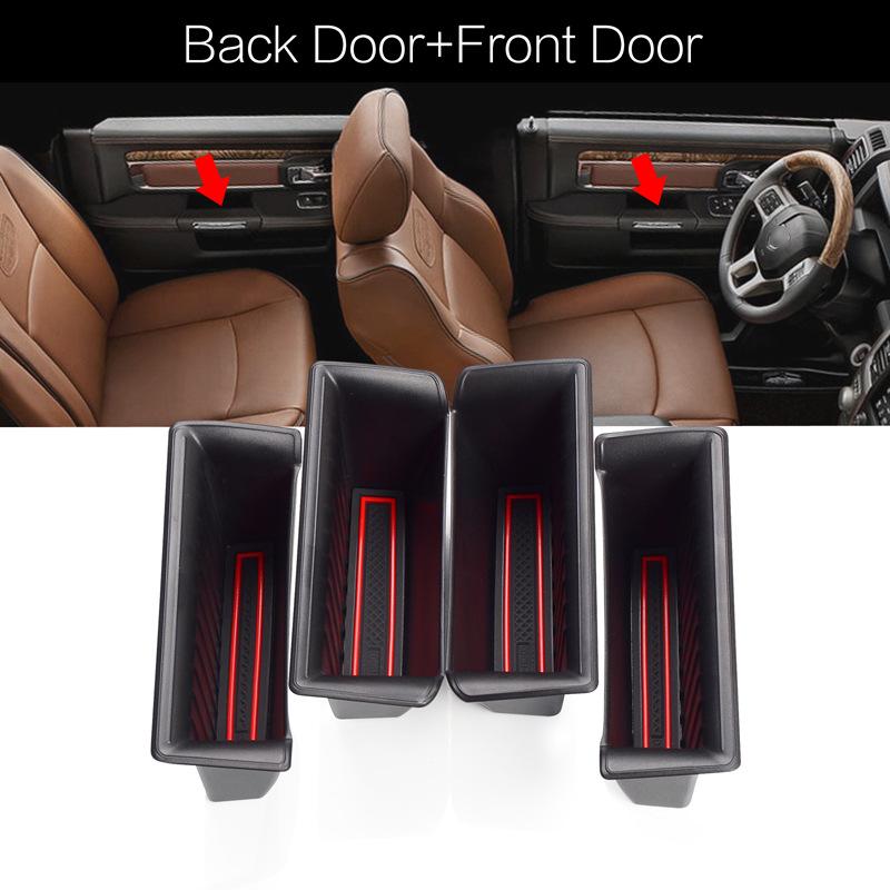 

Suitable for Dodge 2019-2025 RAM RAM1500 car door pull box car door handle storage box interior accessories червоний