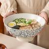 High-Value Japanese Retro Ceramic Ramen Bowl - Large Household Soup & Noodle Bowl