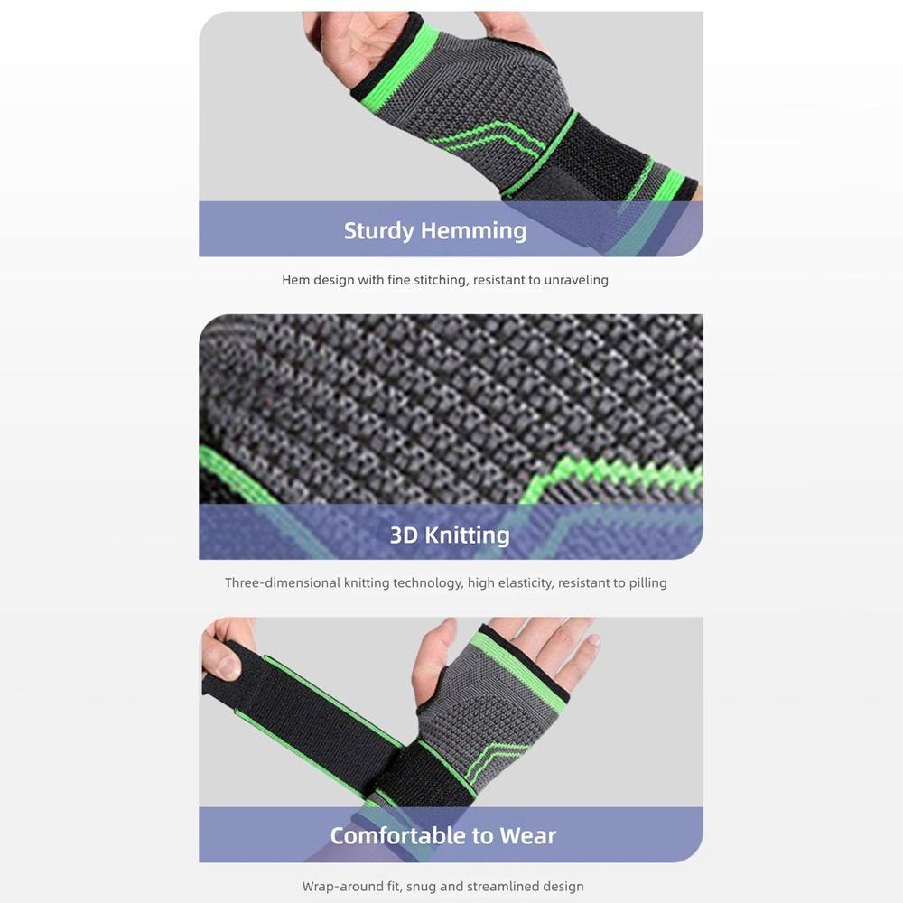 Adjustable Strap Wrist Protector Elastic Compression Wrist Support Wrist Brace  Fitness Training