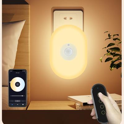 Smart Led Night Light WiFi Tuya PIR Motion Sensor Eu Us Uk Plug In Wall Lamp Warm White RGB Room App Voice For Alexa Google Home