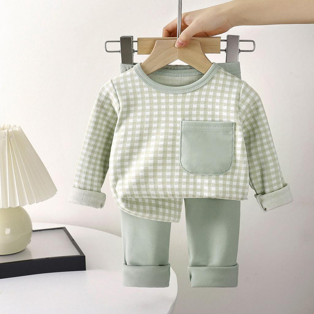 Children's Home Wear Set Autumn Boys' Pajamas Thermal Underwear Set Girls' Autumn Johns Children's Clothing