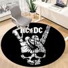 1pc AC/DC Highway to Hell Office Round Area Rug, Under Office Chairs Bedroom Living Room Home Decor  a1022318